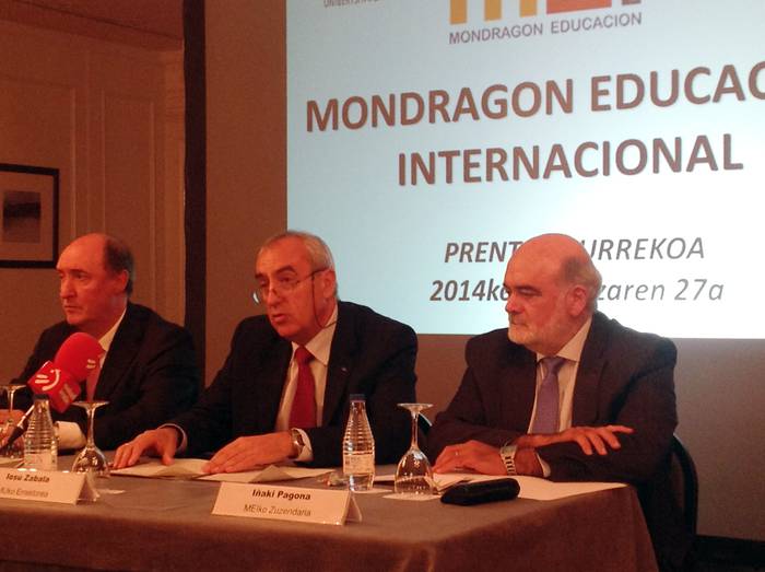 Munduko sei hezkuntza erakunde  Mondragon Educacion Internacionalen esku