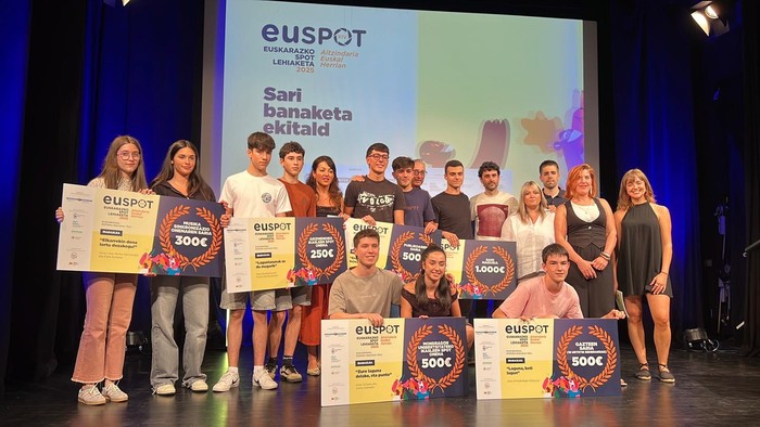Euspot lehiaketaren sari banaketa ekitaldia