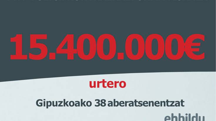 Ba al zenekien EAJ-PSEk 15.400.000 euro oparituko dizkietela URTERO Gipuzkoako 38 aberatsenei?
