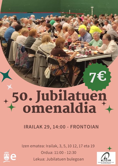 50. Jubilatuen omenaldia