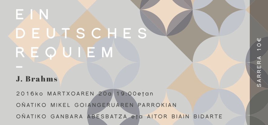 Sarrerak salgai.

Brahmsen Requiema ikusteko SAR