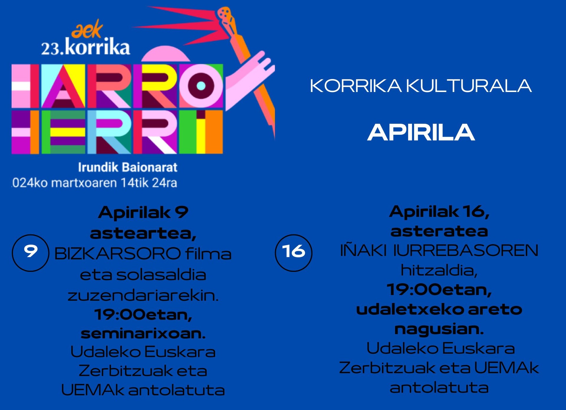 kORRIKA KULTURALA APIRILA