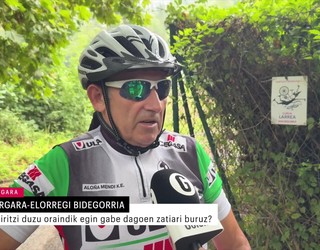 Ze iritzi duzu Bergara-Elorregiko bidegorrian egin gabe dagoen zatiaz?
