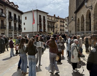 Abere feriarekin eta ekoizleen azokarekin ospatu dute San Isidro Eguna Antzuolan