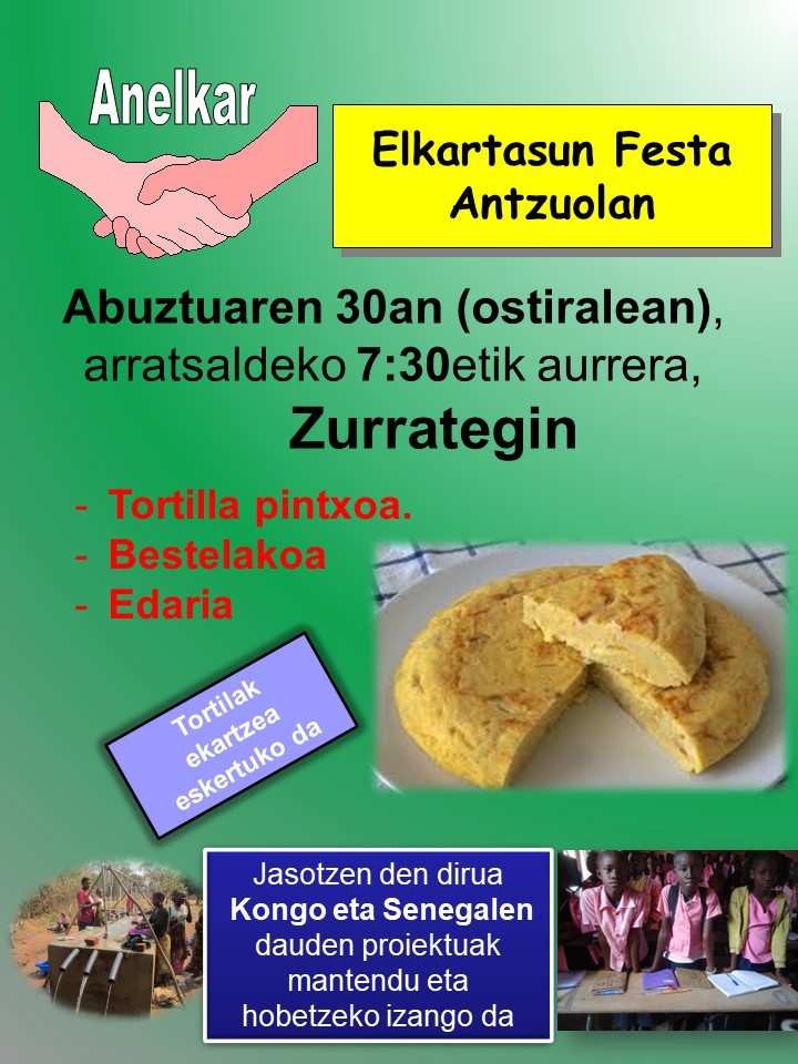Hurrengo ekintzak prestatzen