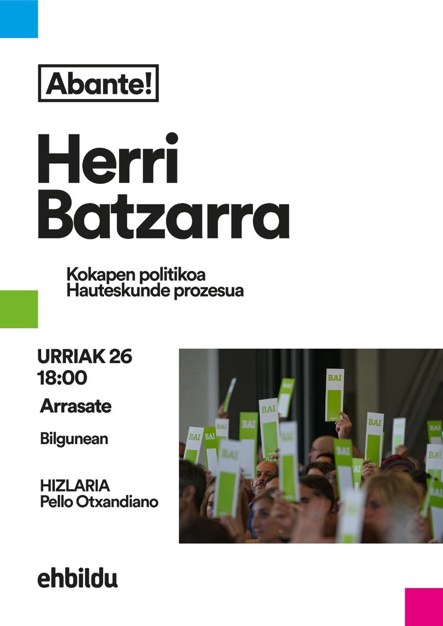 Herri Batzarra egingo du Arrasateko EH Bilduk datorren asteazkenean, urriak 26.