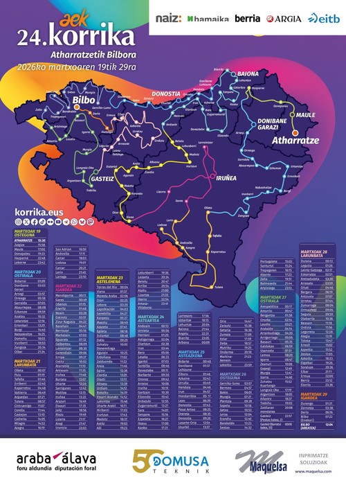 KORRIKArekin emango diegu hasiera Aste Santuetako oporrei!