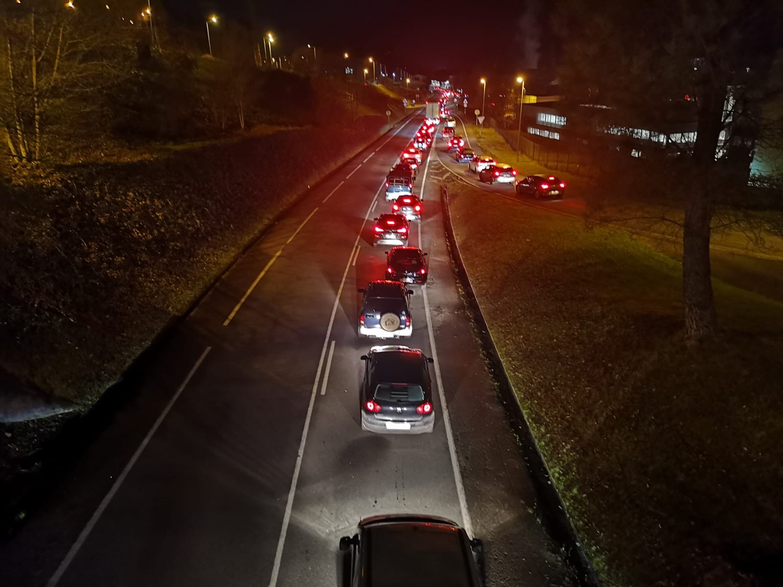 Auto-ilara luzeak, Munazategiko biribilguneko obren ondorioz