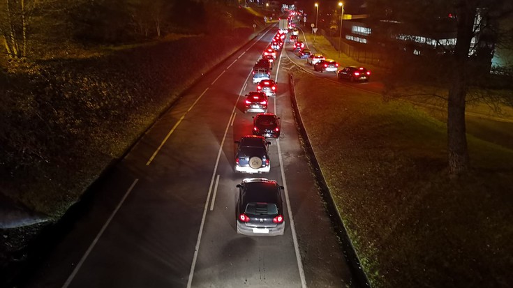 Auto-ilara luzeak, Munazategiko biribilguneko obren ondorioz