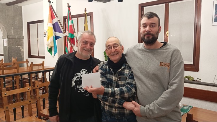 Iker Gonzalez eta Jon Altuna 'Oxan' nagusi Euskal Herriko mus txapelketako Bergarako kanporaketan