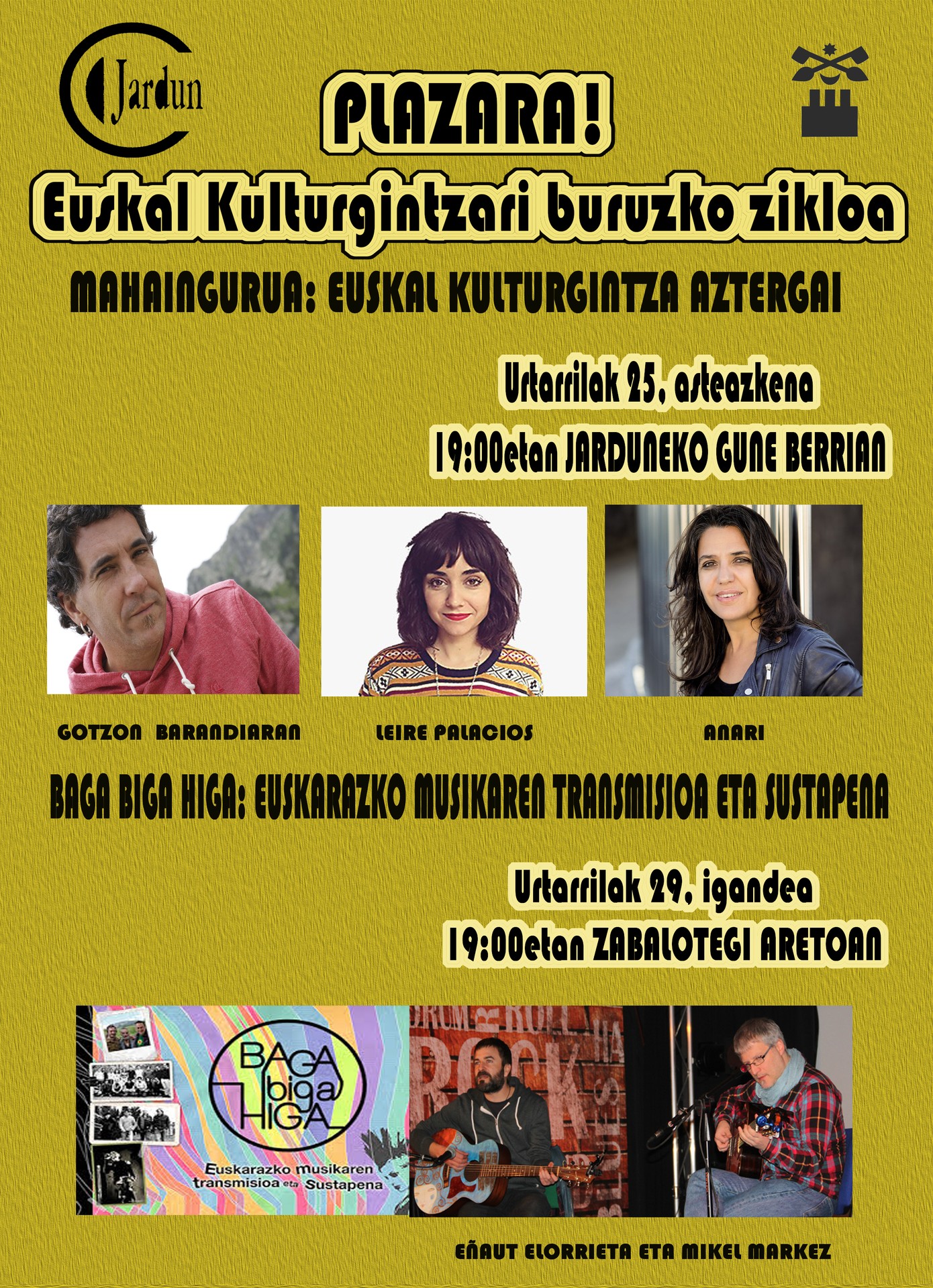 Plazara!  euskal kulturgintzari buruzko zikloa