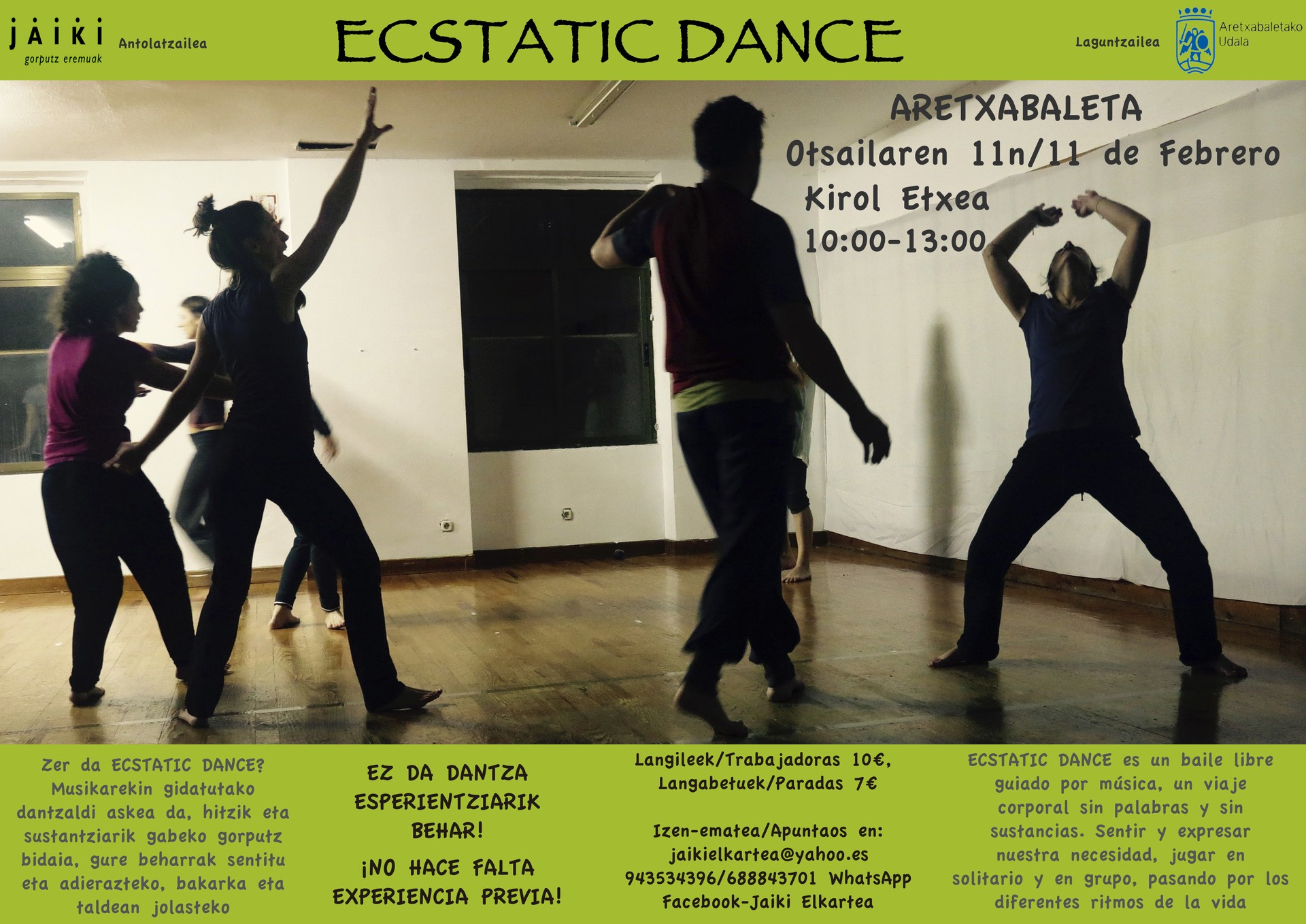 Ecstatic Dance saio berri bat larunbat goizeanan