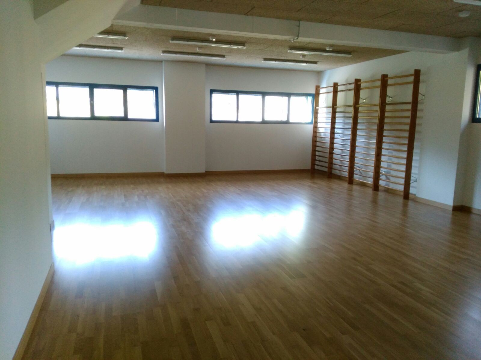 Kiroldegiko gimnasioa, guztiz itxuraldatuta