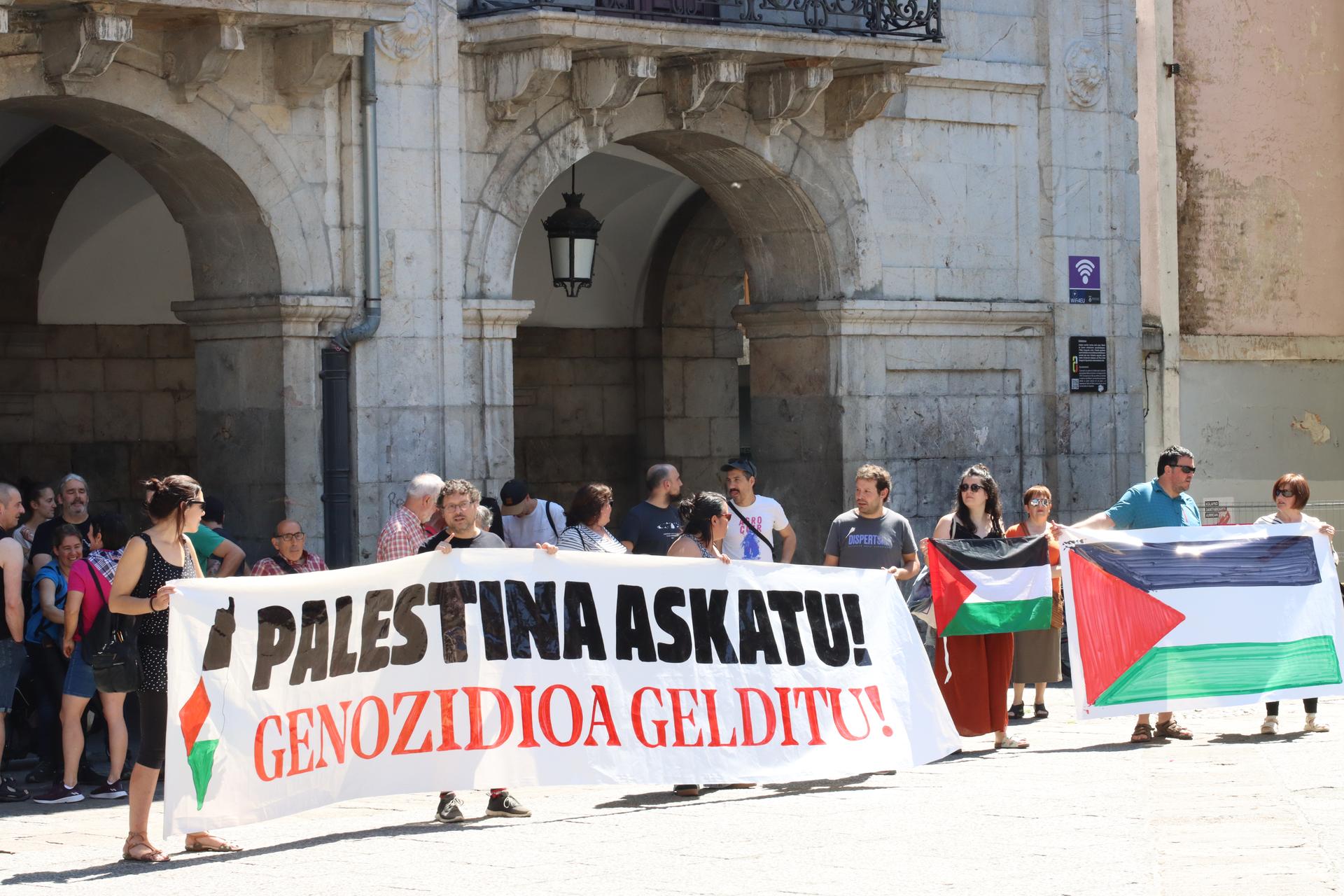 Debagoienean ere entzun da Palestinaren aldeko aldarria
