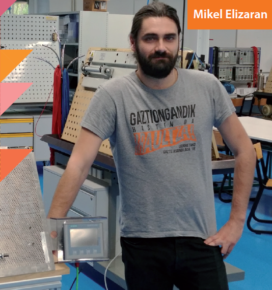 MGEP GMHZ Mekatronikako ikasle den Mikel Elizaranen testigantza
