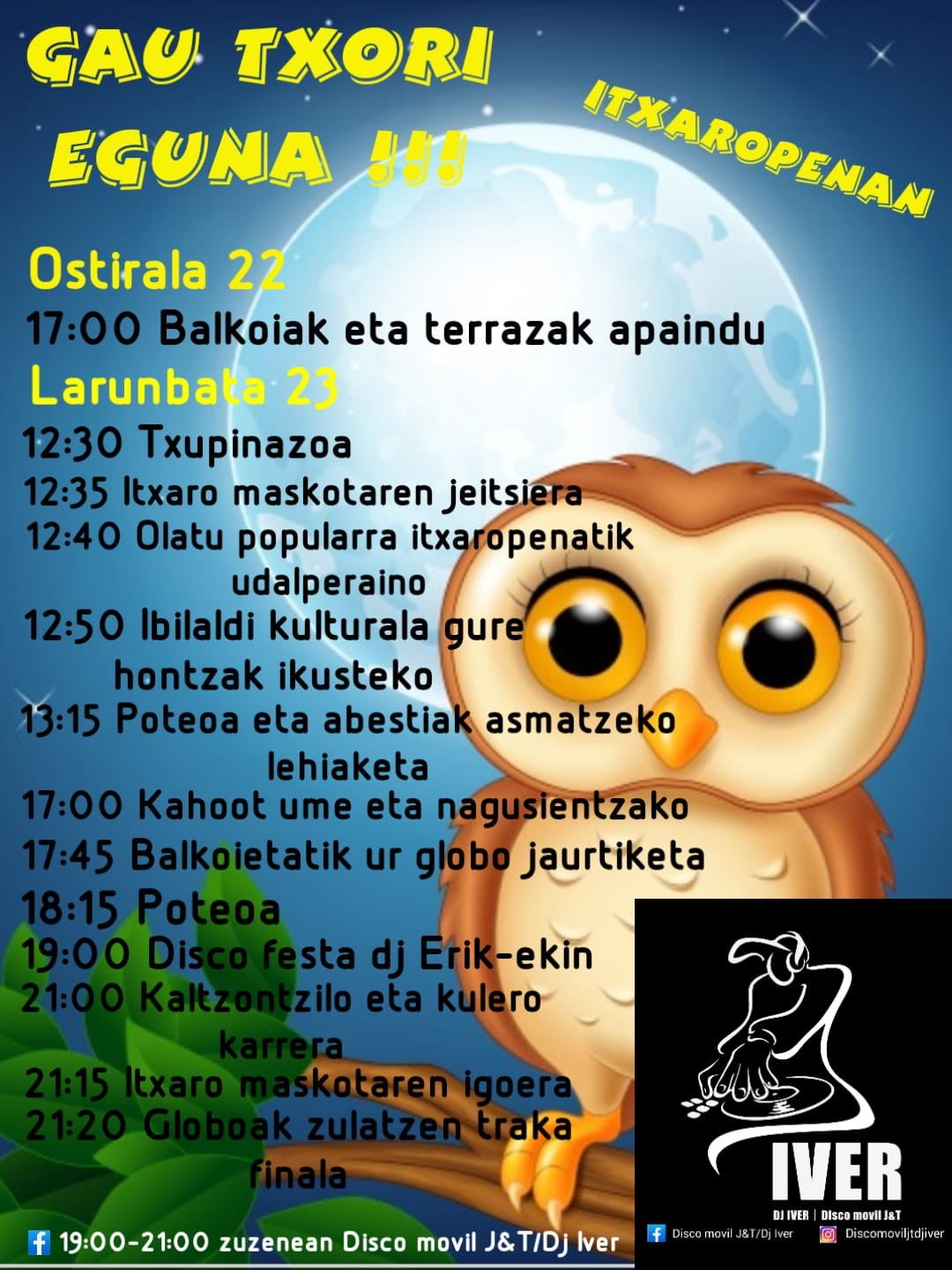 Gaurko 'Gautxori Eguna' bertan behera utzi dute