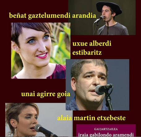 Martin, Alberdi, Agirre eta Gaztelumendi urtarrileko bertso saioan