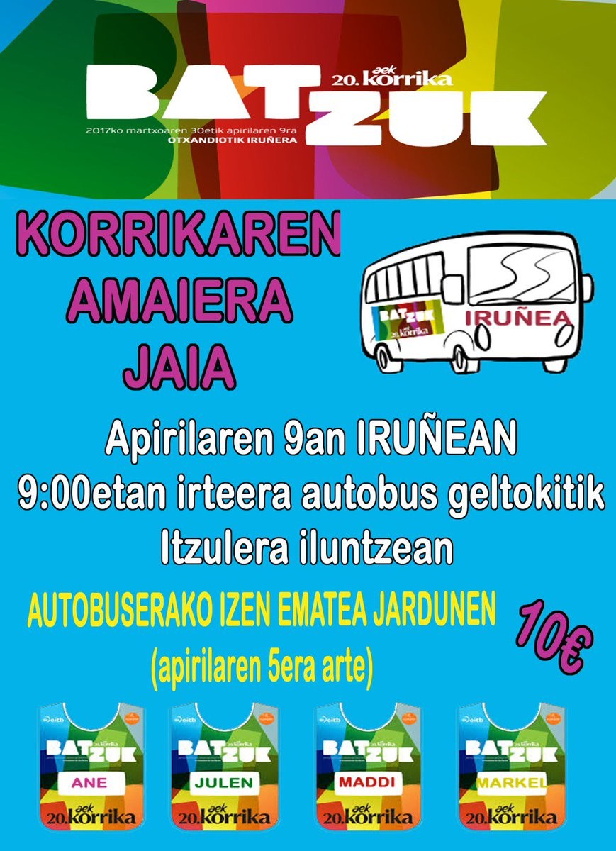 KORRIKAren amaiera jaira autobusa