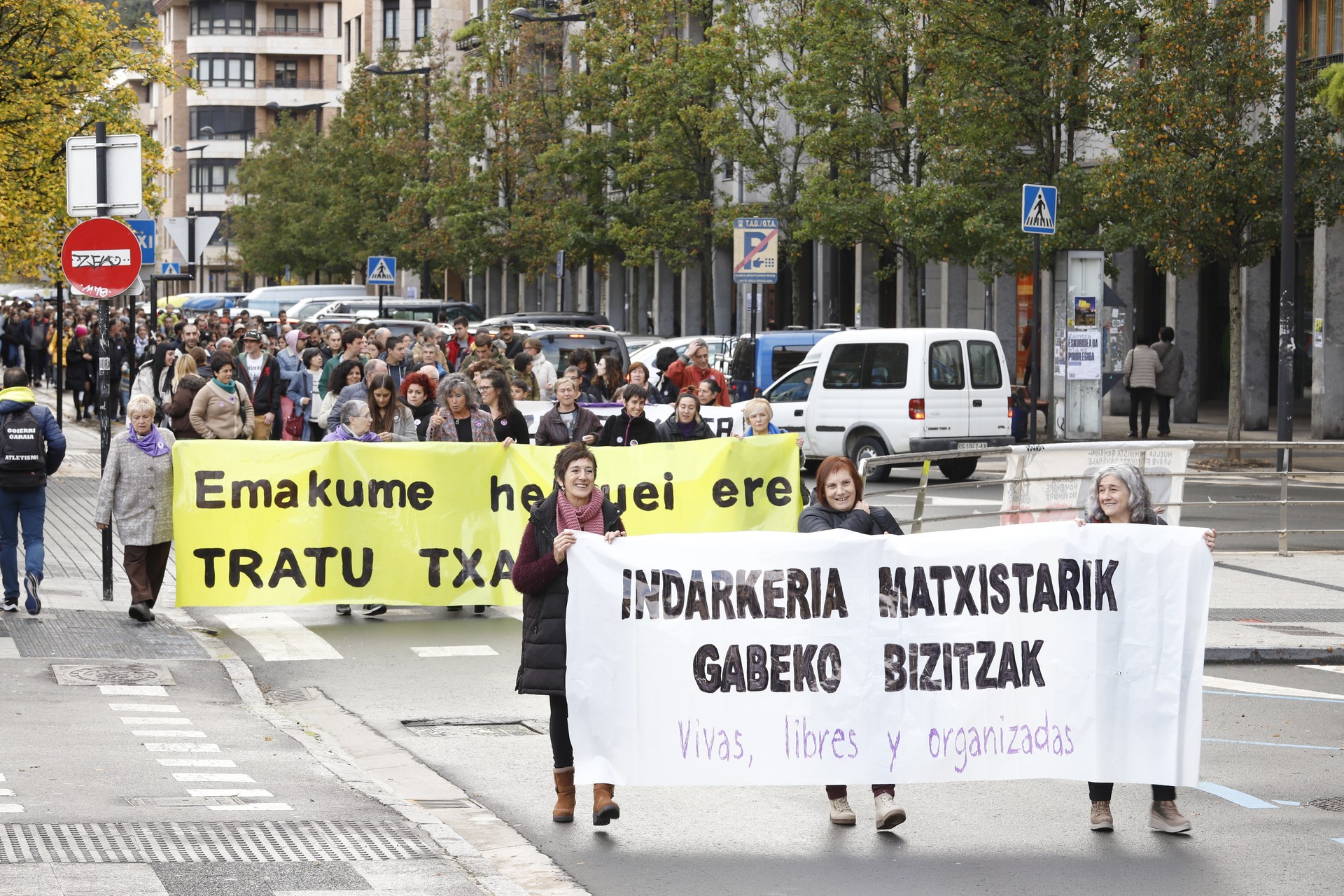 Indarkeria matxistaren kontrako aldarriak, ekintzen bidez