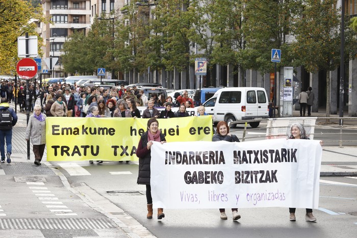 Indarkeria matxistaren kontrako aldarriak, ekintzen bidez