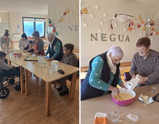 San Blas opilak egiteko tartea izan dute eguneko zentroan