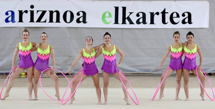 Gimnasia erritmikoaren festa Bergarako Labegaraietan