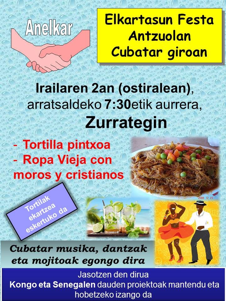 Elkartasun festak kubatar kutsua izango du aurten
