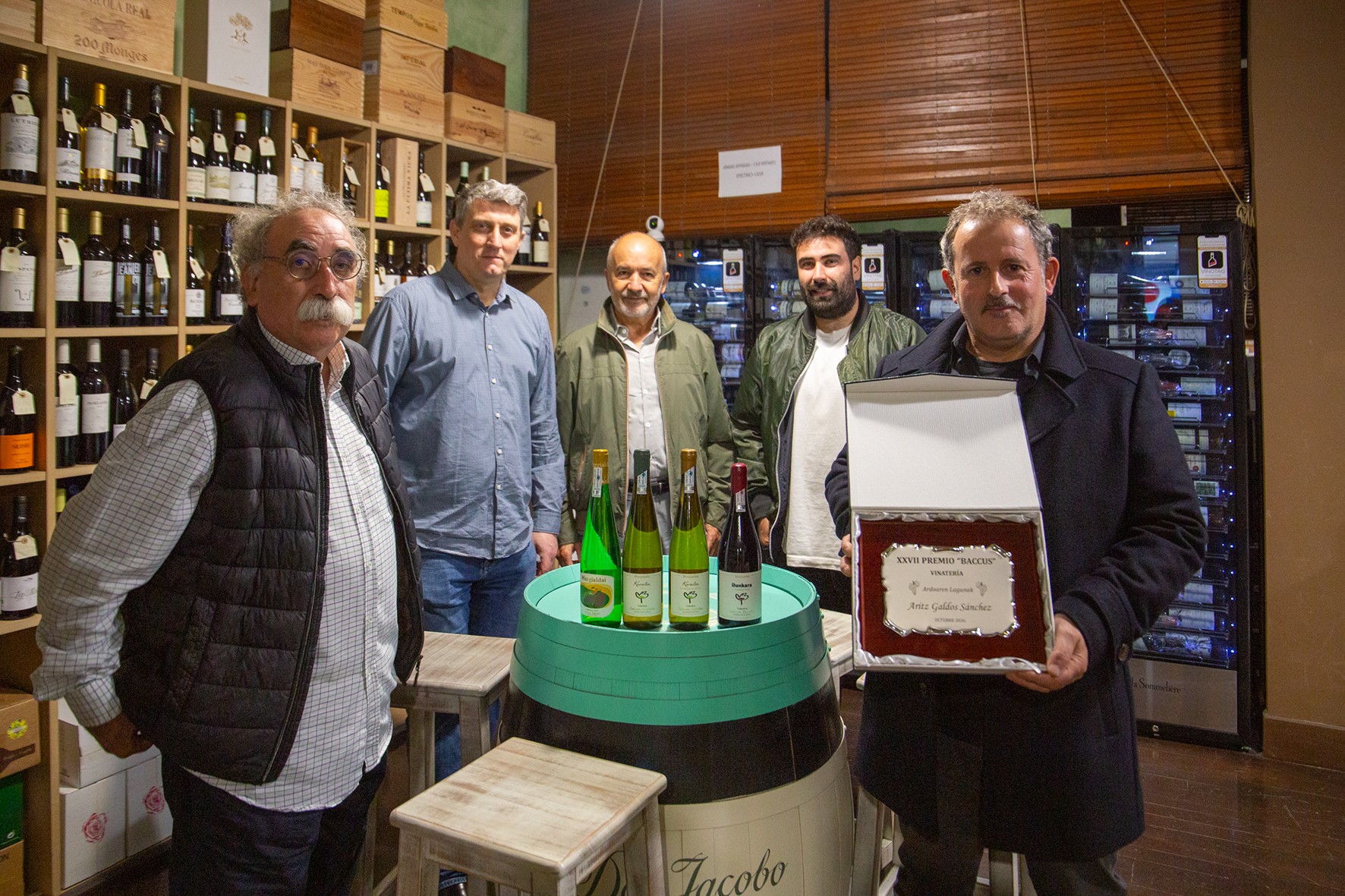Aritz Galdosek jaso du aurtengo Baccus saria