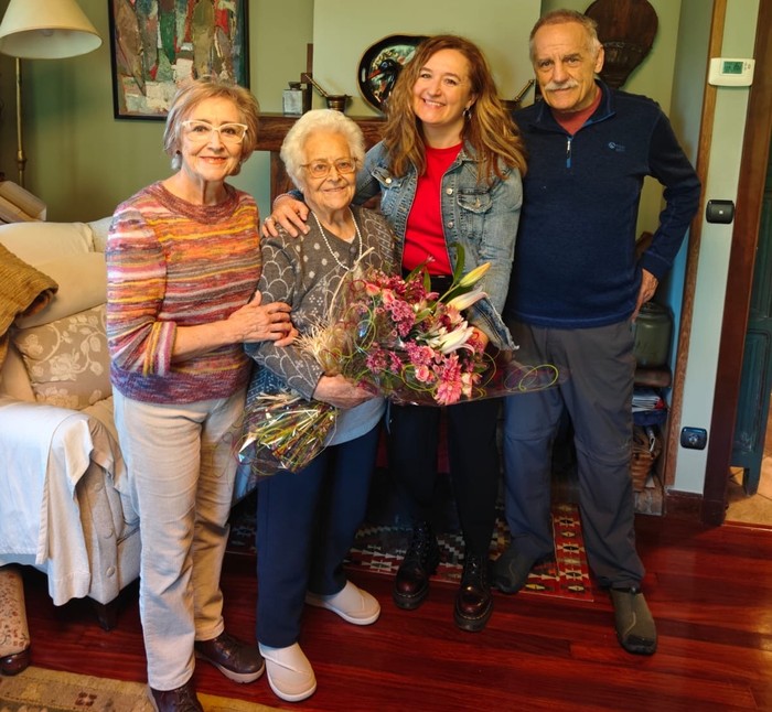 Milagros Garcia Arribas arrasatearrak 100 urte bete ditu