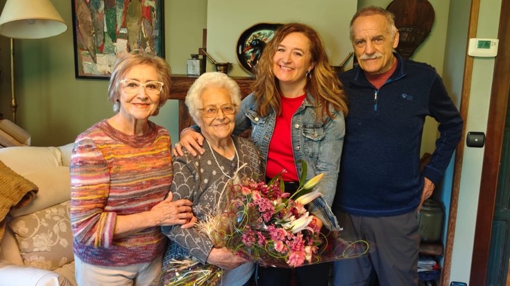 Milagros Garcia Arribas arrasatearrak 100 urte bete ditu