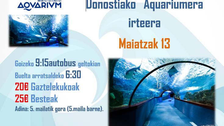 Elgetako Gatelekuarekin Aquariumera