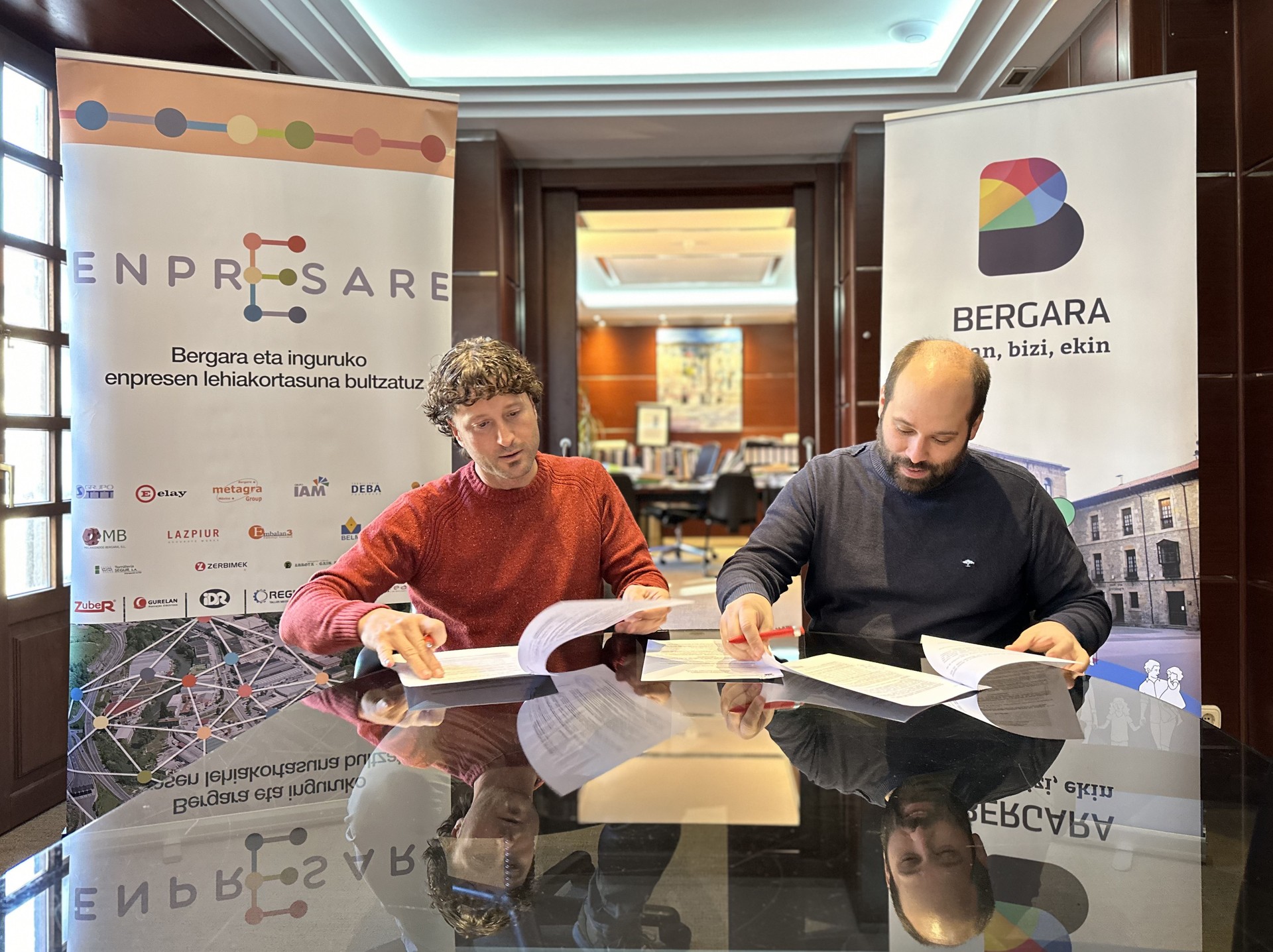 "Elkarlana indartzeko" hitzarmena, Bergarako Udalaren eta Enpresare elkartearen artean