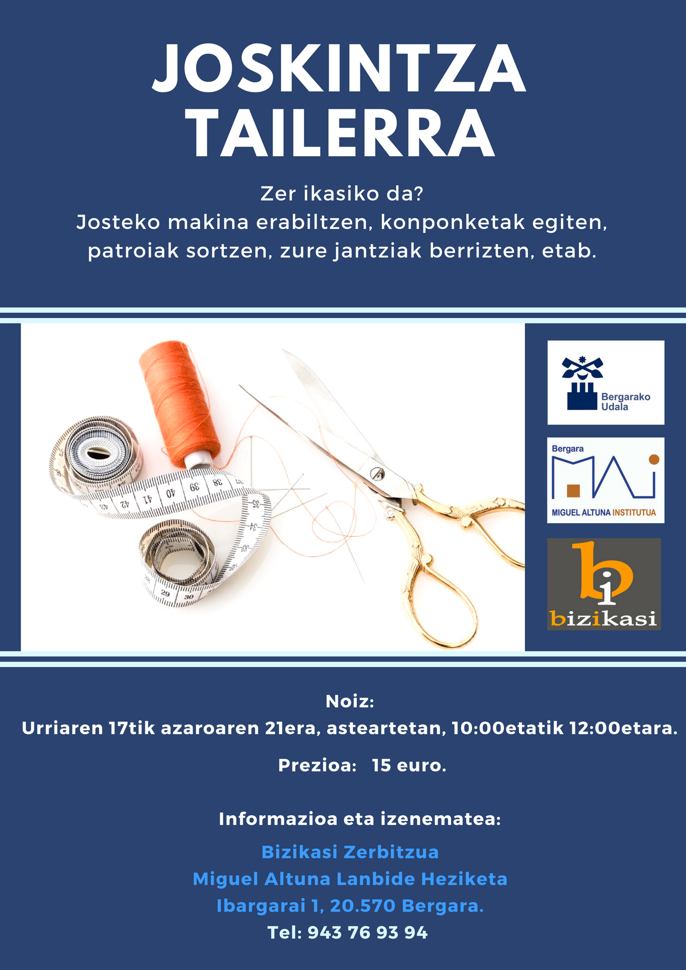Joskintza tailerra