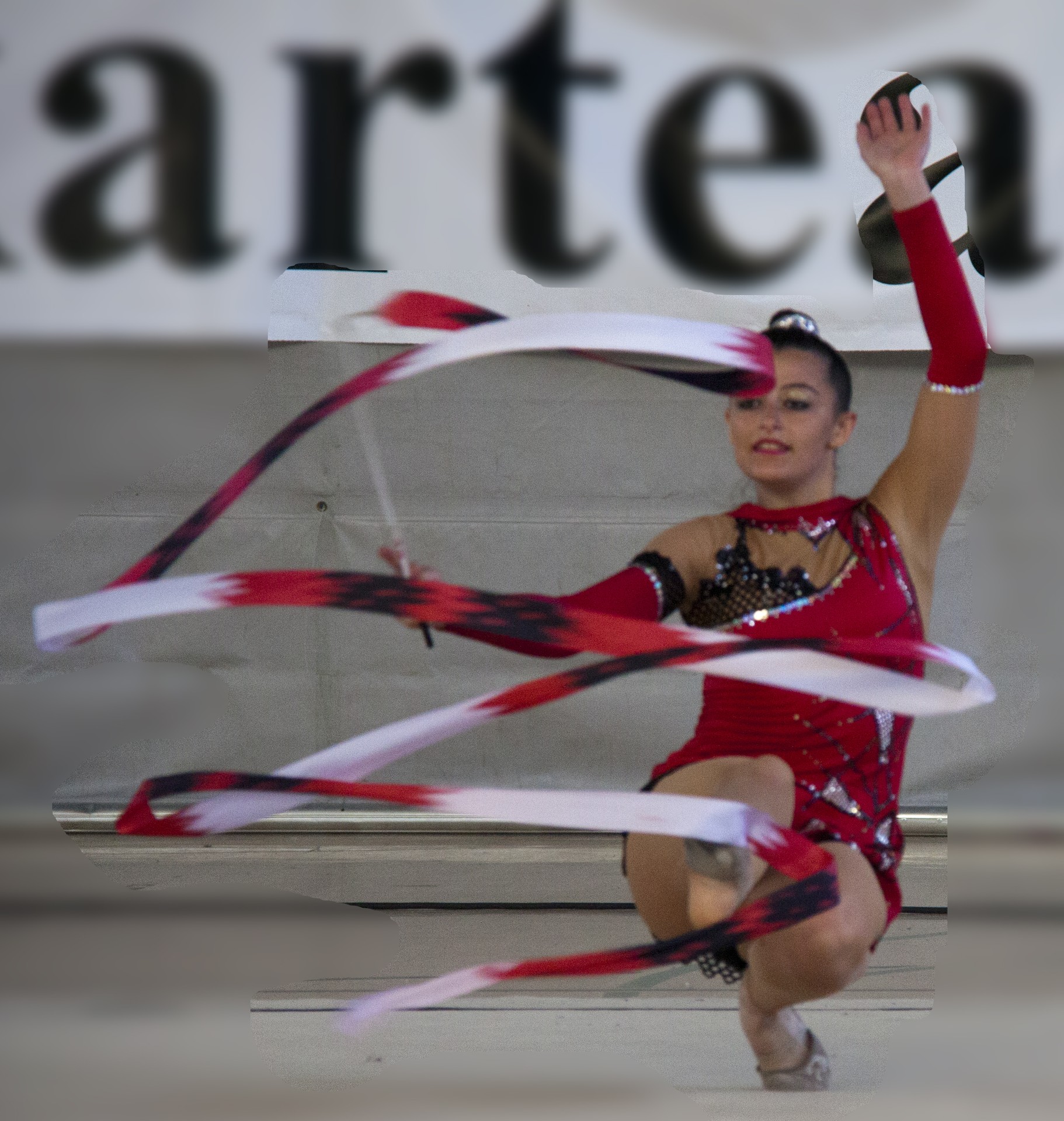 Gipuzkoa osoko gimnasia erritmikoko taldeak Labegaraietako kiroldegian, otsailaren 8an