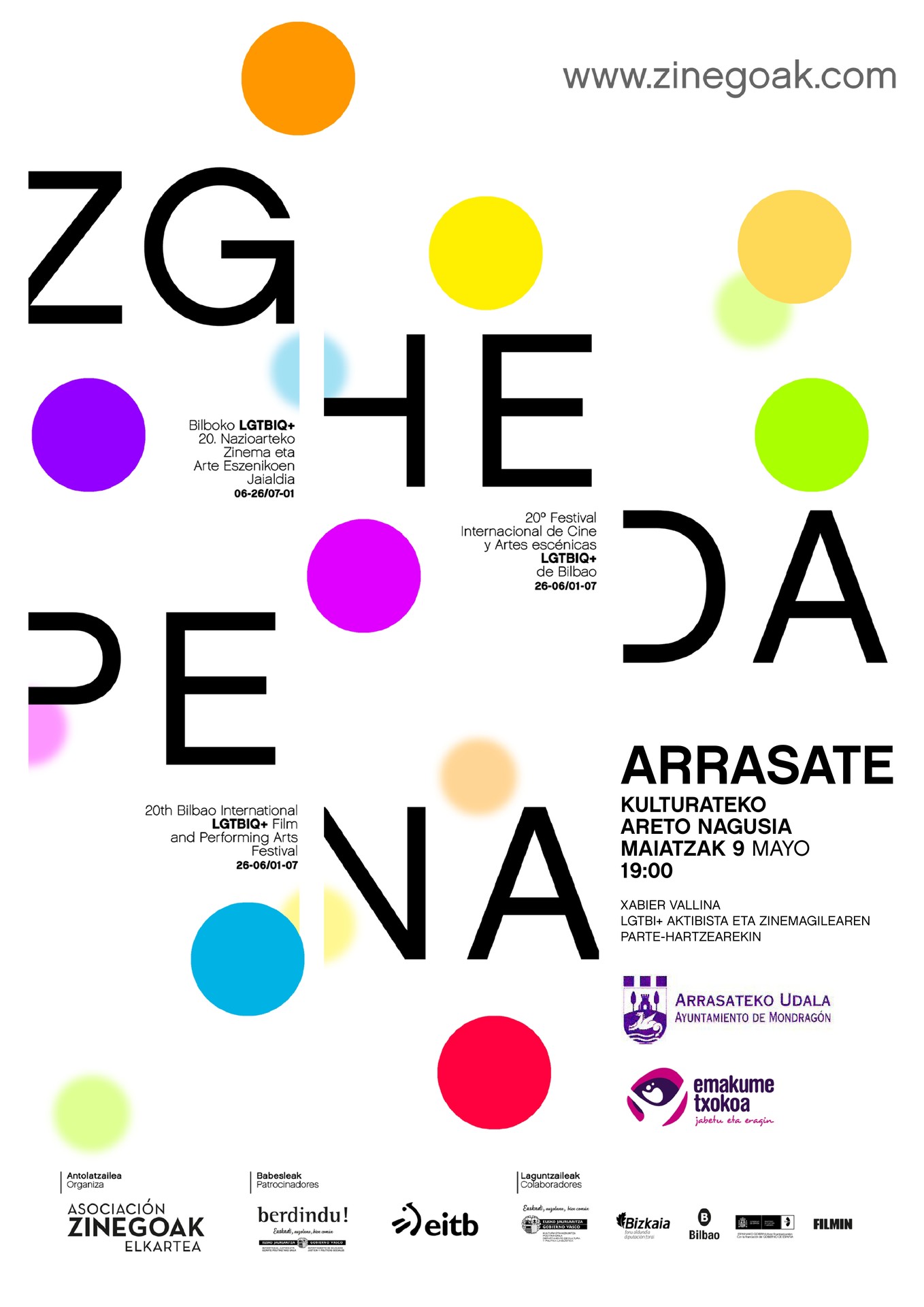 Zinegoak Hedapena: LGTBIQ+ laburmetraien emanaldia