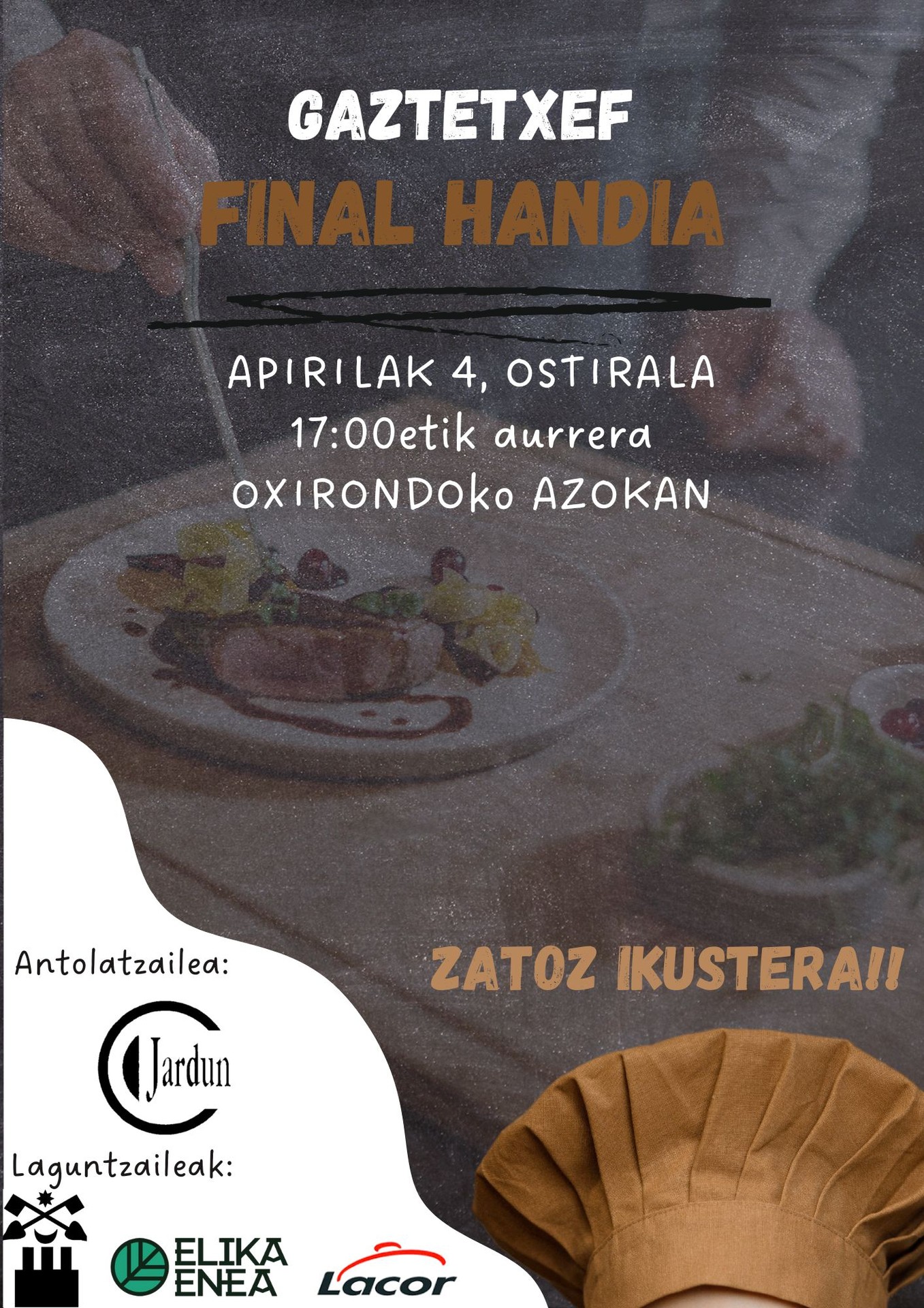 GAZTETXEF: OSTIRALEAN FINAL HANDIA OXIRONDO AZOKAN