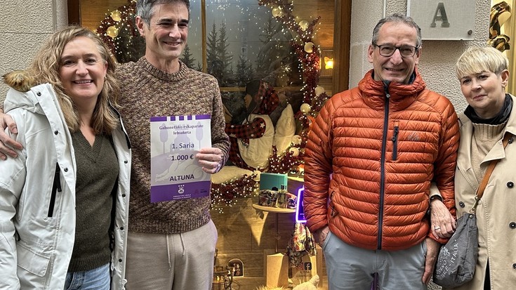 Altuna Lurrindegiak jaso du aurtengo Arrasateko erakusleiho lehiaketako lehen saria