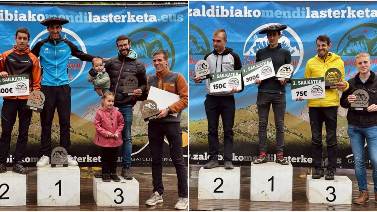 Jokin Etxabe eta Aimar Larrea azkarrenak izan dira Zaldibiako mendi lasterketan