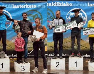 Jokin Etxabe eta Aimar Larrea azkarrenak izan dira Zaldibiako mendi lasterketan