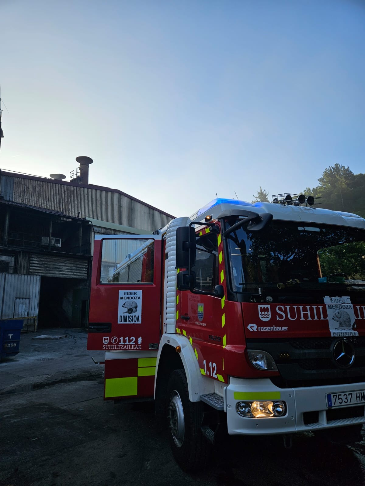 Sutea izan da goizean Arrasaten