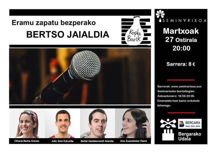 Erramu-zapatu bezperako bertso-saioa