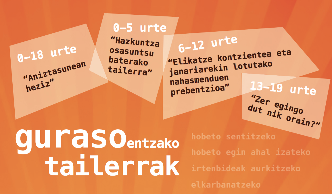 Gurasoentzako tailerrak Udaleko prebentzio zerbitzuak antolatuta
