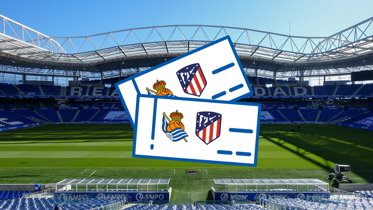 Realaren eta Atletico Madrilen arteko partidarako sarrerak futbol zelaiko tokirik onenean!