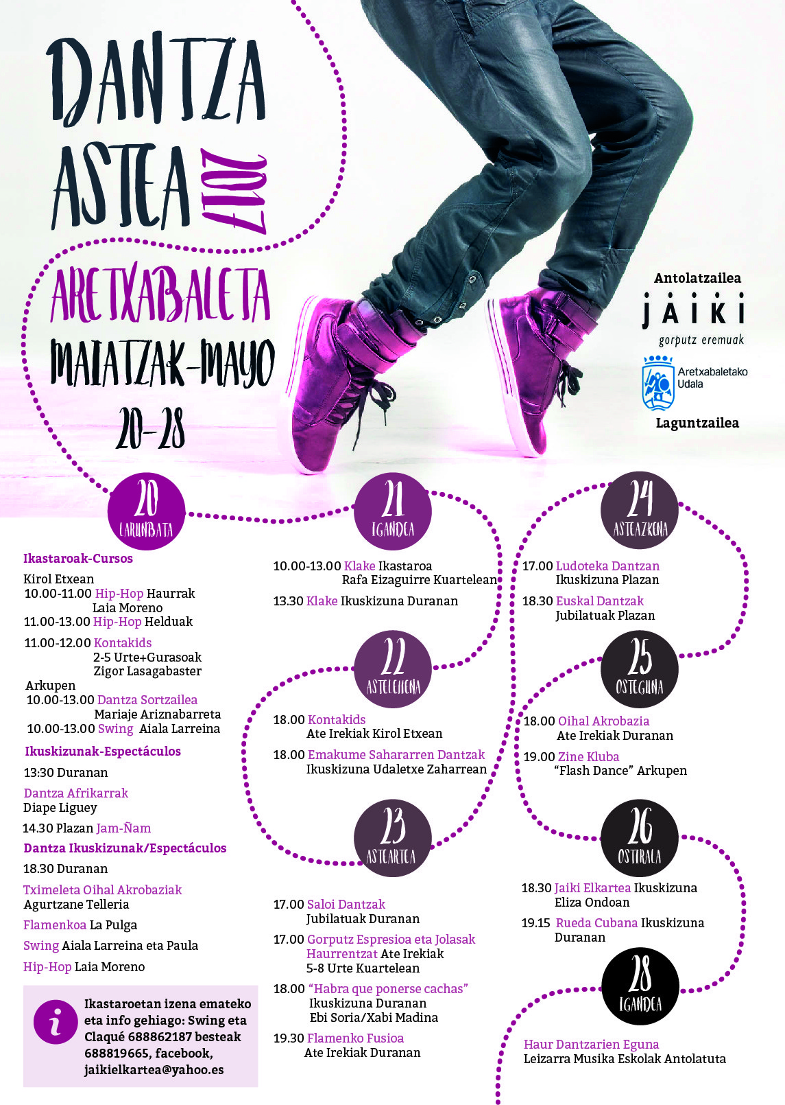 DantzAstea 2017 maiatzaren 20tik 28ra