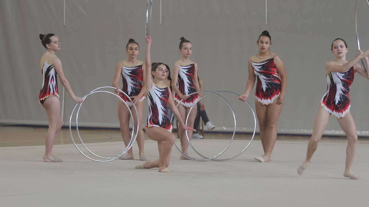 Gimnasia erritmikoaren topaleku izaten ari da gaur Labegaraieta