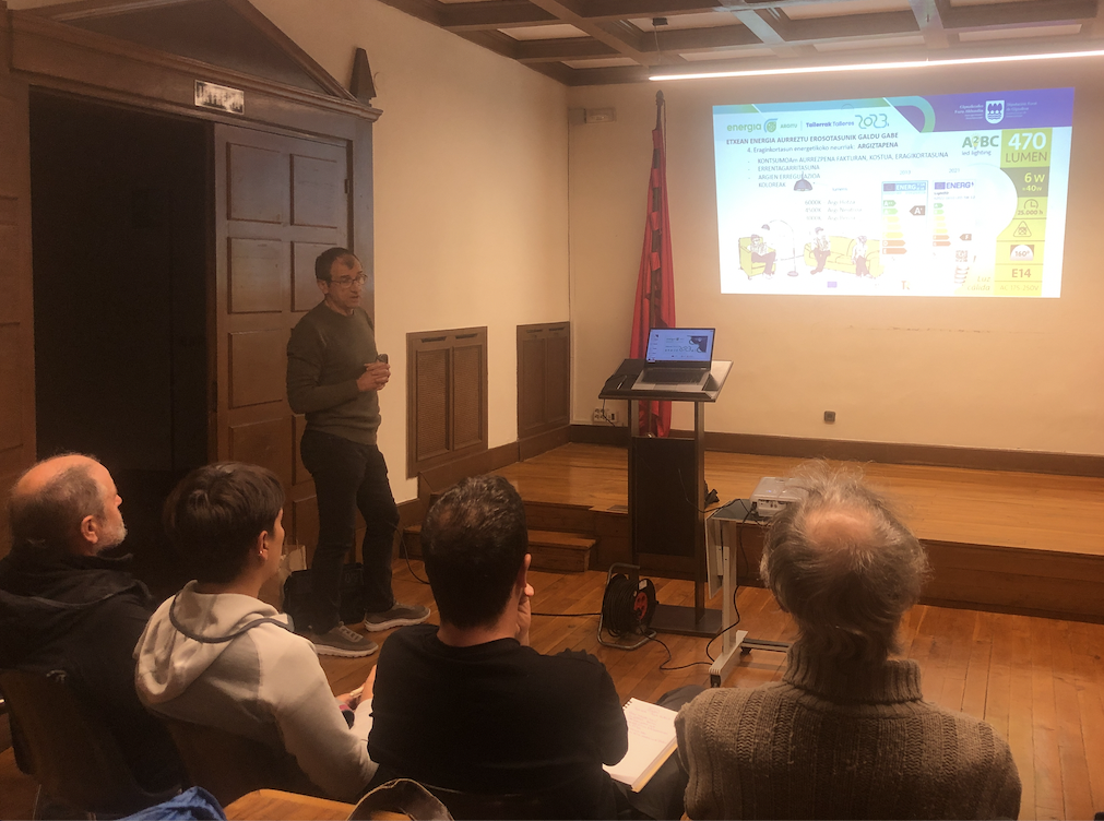 Etxebizitzetan energiaren kontsumoa murrizteko bi tailer praktiko egunotan Elgetan