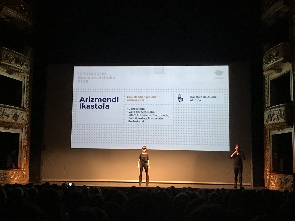 'Changemaker' izendapena lortu du Arizmendi ikastolak