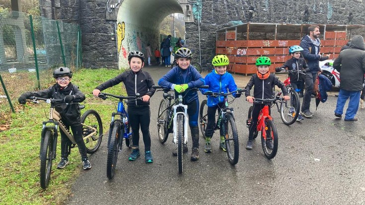 Legorretako BTT proba iruditan