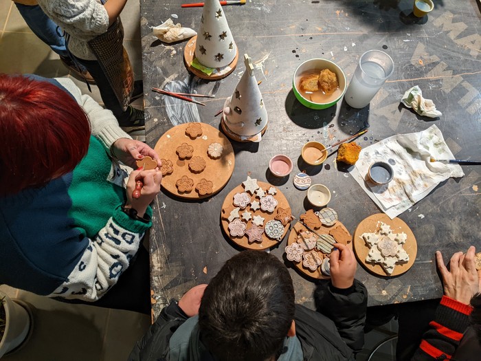 Buztingintzan murgildu dira, familian