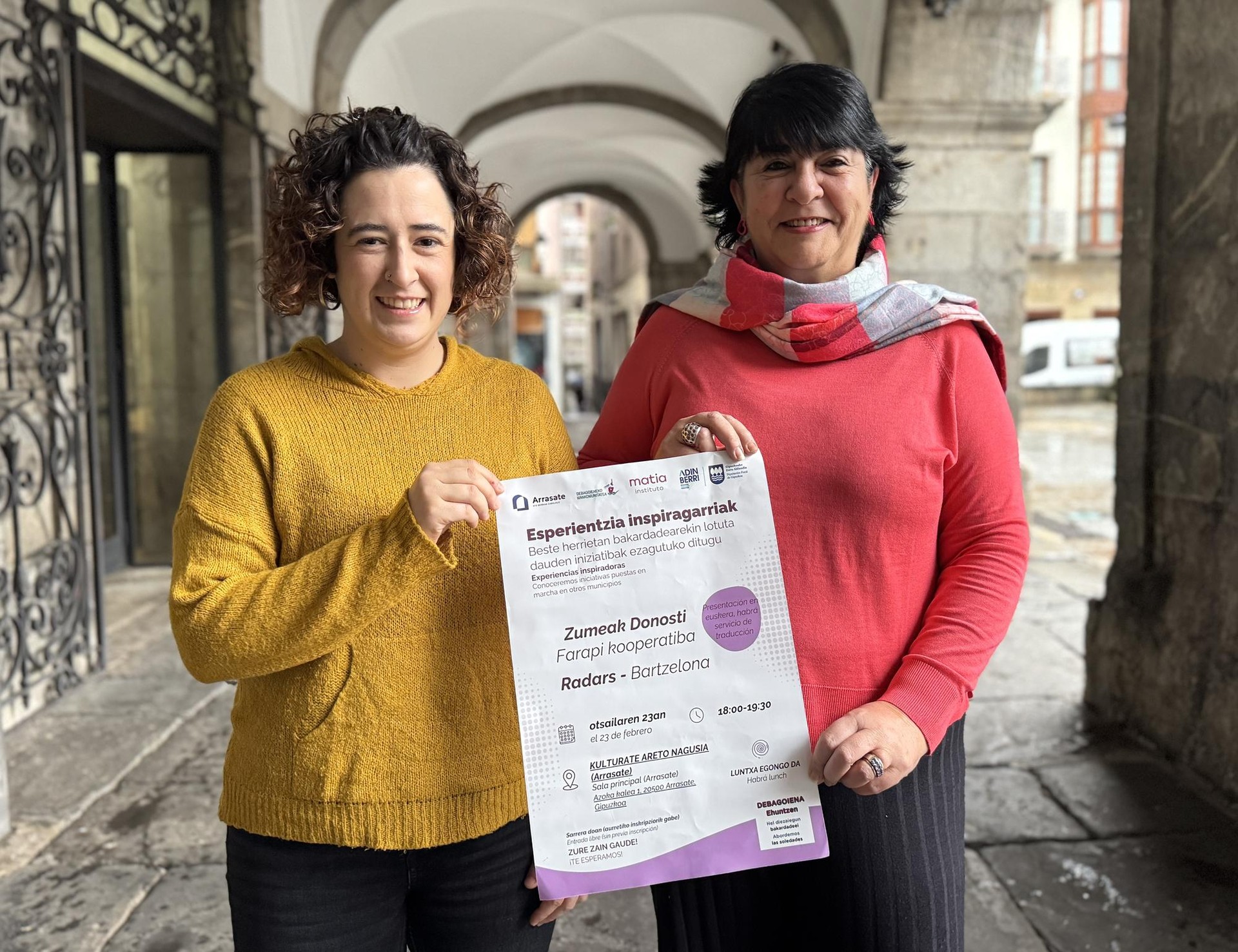 Bakardadearekin lotutako esperientziak ezagutzeko solasaldia Kulturaten, otsailaren 23an